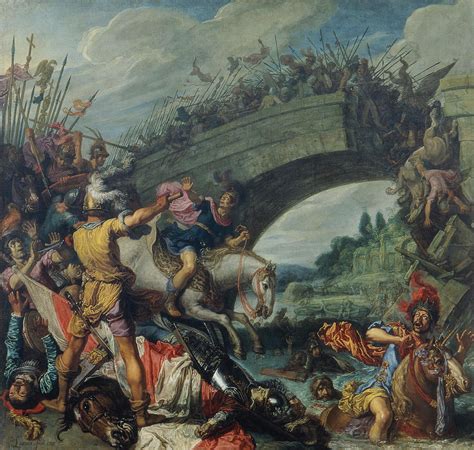 The Battle of Constantine and Maxentius Painting by Pieter Lastman ...