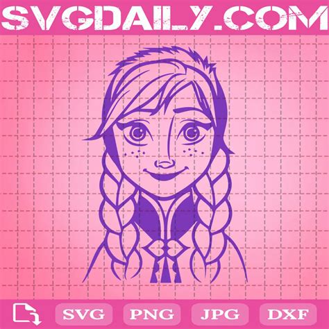 Anna Svg, Anna Frozen Svg - Svgdaily Daily Free Premium Svg Files