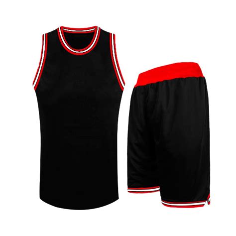 Black Color Basketball Uniform