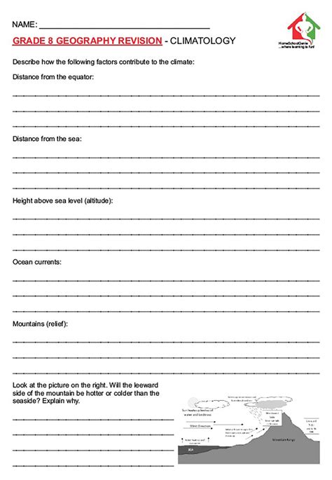 Geography Grade 9 Term 2 Worksheets