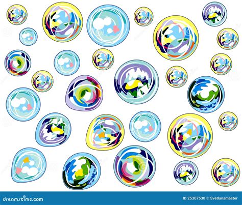 Multi-colored Bubbles Background Stock Vector - Illustration of circle, elegance: 25307530