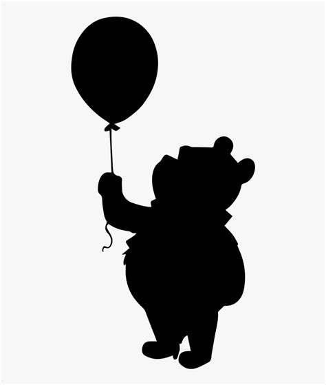 Winnie The Pooh Silhouette Clipart, HD Png Download - kindpng