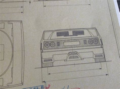 Ferrari F40 1987 construction drawing ART work blueprint