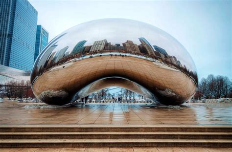 Chicago Bean Print Cloud Gate Millennium Park Reflections | Etsy | Chicago photography ...