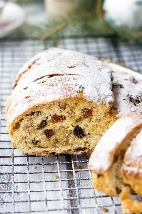 German Christmas Cake (Stollen Recipe) - Lavender & Macarons