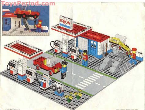 LEGO 6375-2 Exxon Gas Station Instructions and Parts List