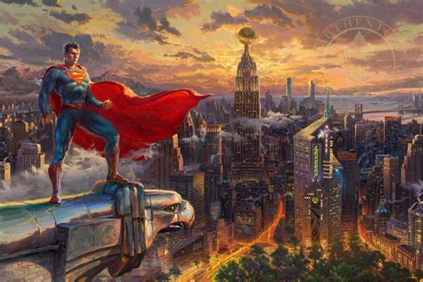 Superman - Protector of Metropolis - Thomas Kinkade Smoky Mountains