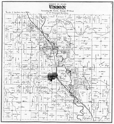 Union Township Map - 1875