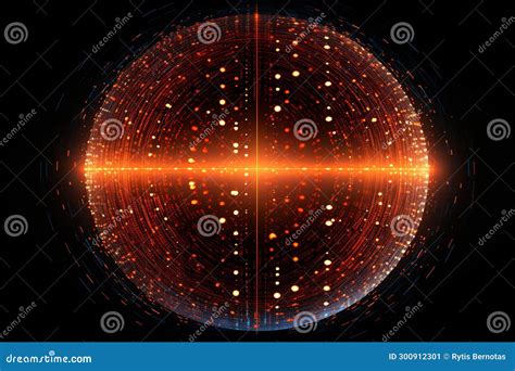 Sphere Made from Data Visualization and Dots Illustration Stock Illustration - Illustration of ...