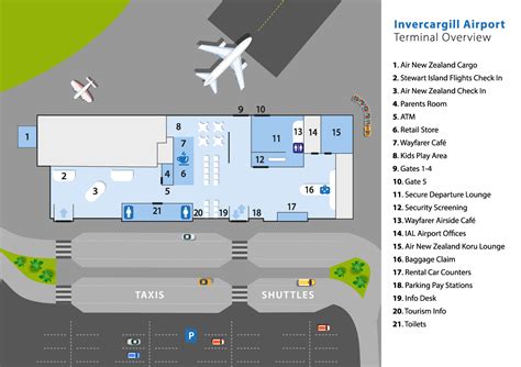 Terminal Map - Invercargill Airport