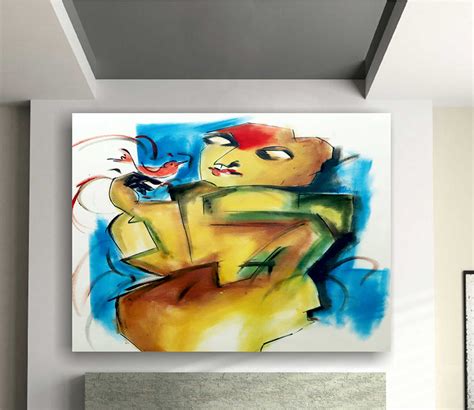 Buy Human Abstract 16 x 18 inch Wall Painting Online in India at Best Price - Modern Wall ...