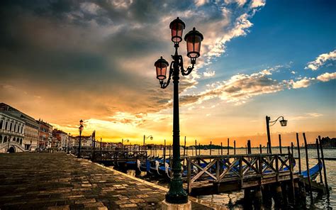 Sunset In Venice HD desktop wallpaper : Widescreen : High Definition ...