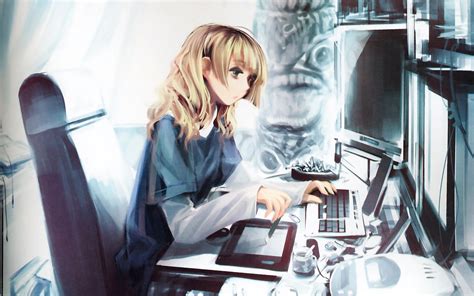 Anime Computer Hacker Girl Wallpapers - Wallpaper Cave