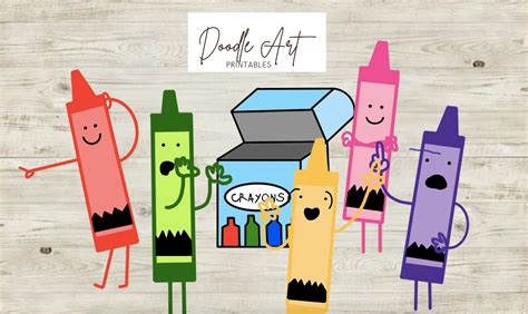 The Day the Crayons Quit Clip Art Pack