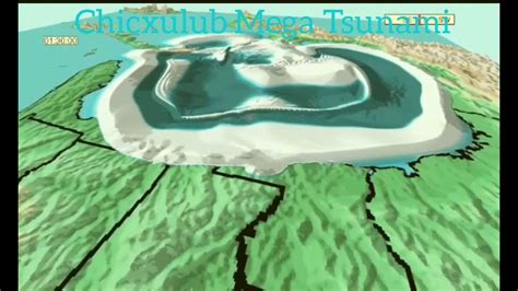 Chicxulub Mega Tsunami | Simulation 2 - YouTube