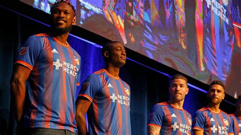 It's here. FC Cincinnati unveiled its first-ever MLS home jersey