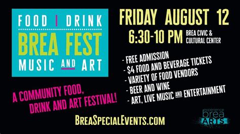 Brea Fest 2022 | Brea Civic Cultural Center | August 12, 2022