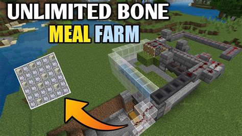 Minecraft Bone Meal Farm Schematic Easy 1.20 Bone Meal Farm