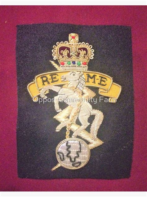 "REME CAP BADGE / INSIGNIA" Poster for Sale by jonathansteward | Redbubble