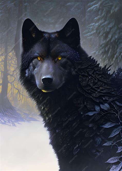 Premium AI Image | Wolf fantasy