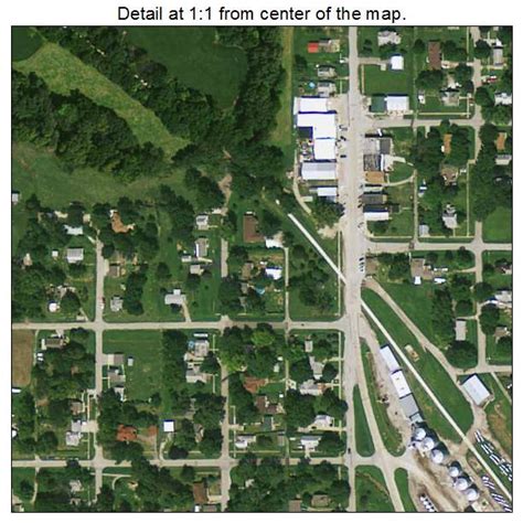 Aerial Photography Map of Silver City, IA Iowa