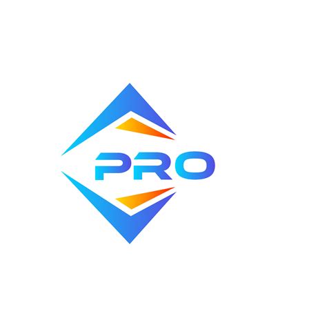 PRO abstract technology logo design on white background. PRO creative ...