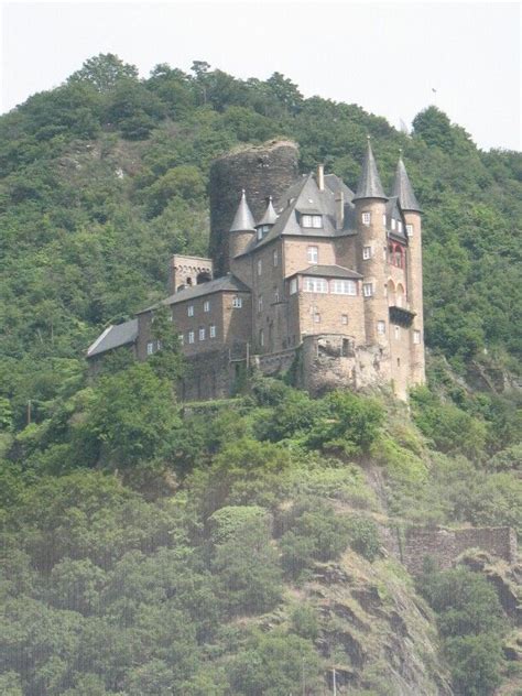 Castle on the Rhine, near Bingen, Germany | Rhine river, Castle, Germany