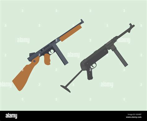 Mp40 sub machine gun Stock Vector Images - Alamy