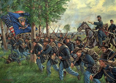 Iron Brigade Forward - 2nd Wisconsin Infantry Led By General John ...