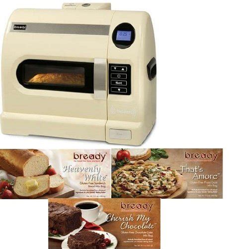 Bready Baking System Gluten Free Bread Machine With 3 Gluten Free Mixes - deversad