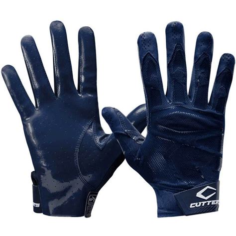 Rev Pro 4.0 Navy-Blue Receiver Football Gloves | Cutters Sports