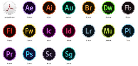 Adobe creative suite icons - porstaff