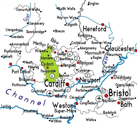 Rhondda Map