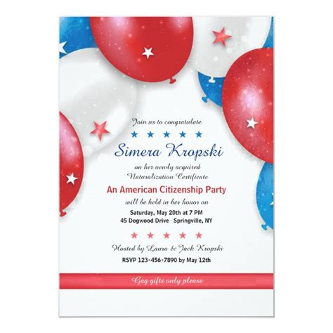 Celebrate Citizenship Invitations | Zazzle