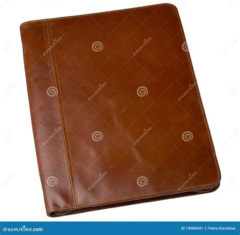 Leather brown folder stock image. Image of earnings, accessory - 74000441