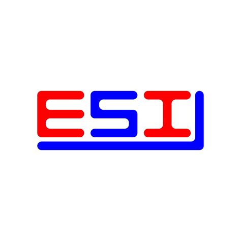 ESI letter logo creative design with vector graphic, ESI simple and ...