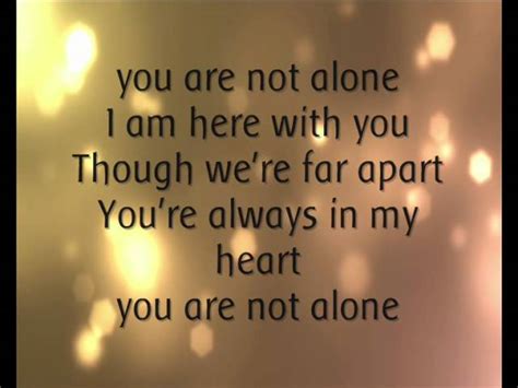 Michael Jackson - You Are Not Alone. (Lyrics). Chords - Chordify