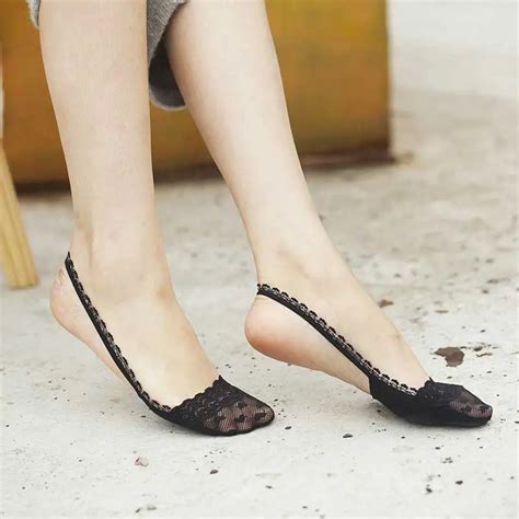 Aliexpress.com : Buy SP&CITY Original Design Soft Cotton High Heels Socks Slippers Female ...