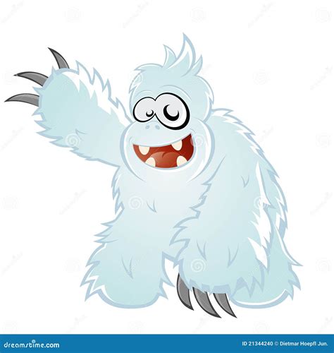 Abominable Snowman Cartoon Stock Photo - Image: 21344240