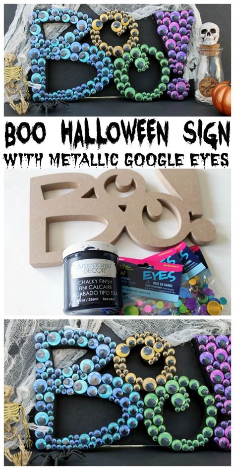 Easy DIY Halloween Boo Sign Decor - Angie Holden The Country Chic Cottage