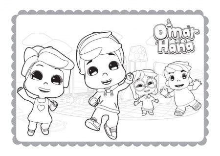 Children's Book Omar & Hana Coloring Book - Coloring Home