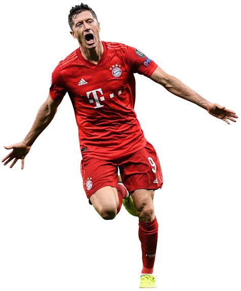 Robert Lewandowski Bayern Munich football render - FootyRenders