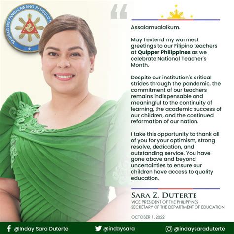 VP Sara Duterte - Mommy Iris | Top Lifestyle Blogger Philippines | Pinay Ads