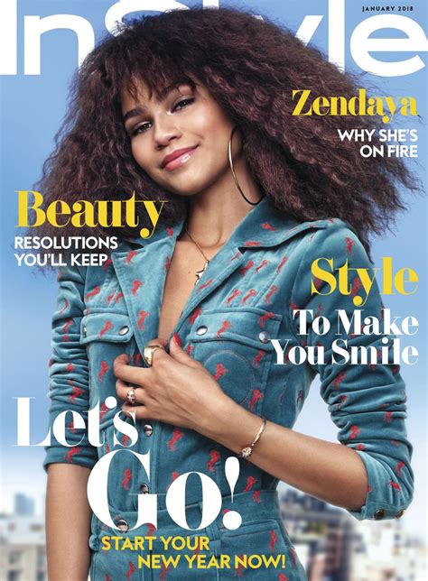 Zendaya - InStyle January 2018 • CelebMafia