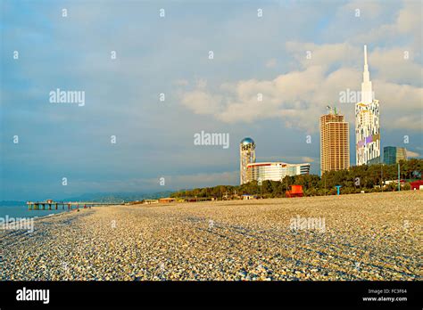 Batumi beach, Georgia Stock Photo - Alamy