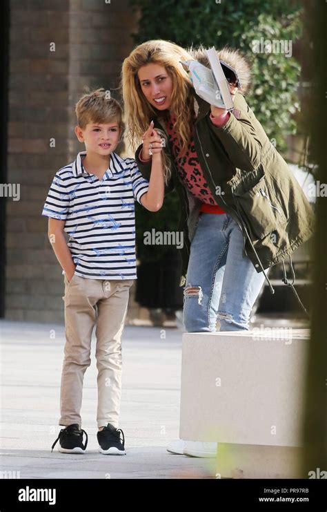 Stacey Solomon and her son outside ITV Studios Featuring: Stacey ...