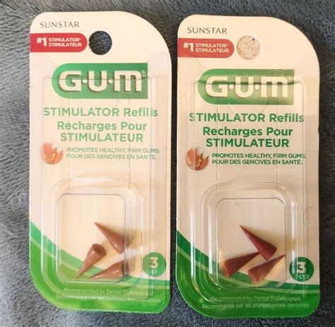 2 PACK GUM Stimulator Rubber Tip Refills 6 Tips Total Healthy Firm Gums 70942006019 | eBay