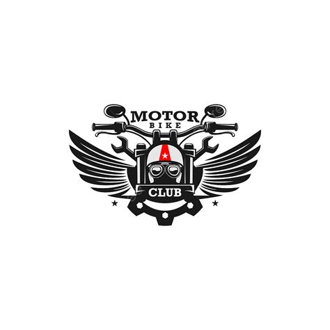 Motor Biking Vector Art PNG, Motor Bike Custom Logo Design Vector, Old ...