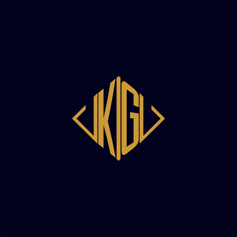 KG initial monogram square logo design ideas 22555927 Vector Art at ...