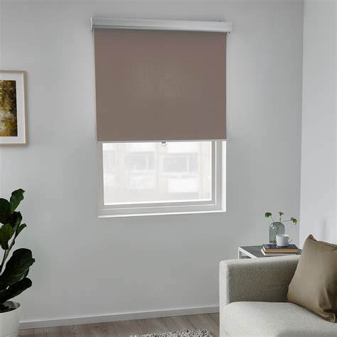 TRETUR block-out roller blind, brown, 100x195 cm | IKEA Indonesia